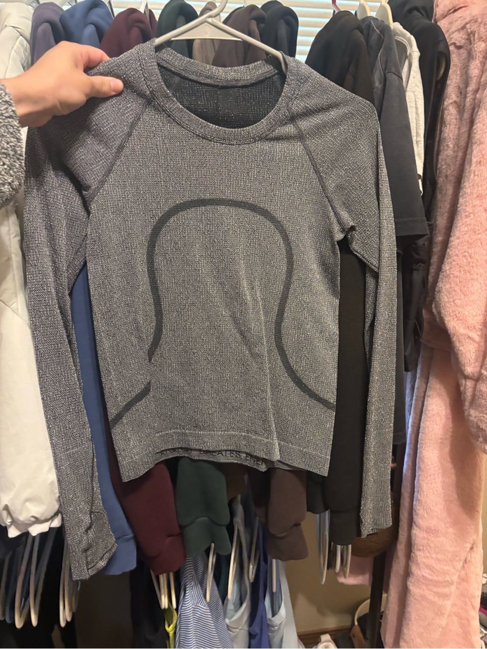 Sparkly lululemon Athletic Long Sleeve Top